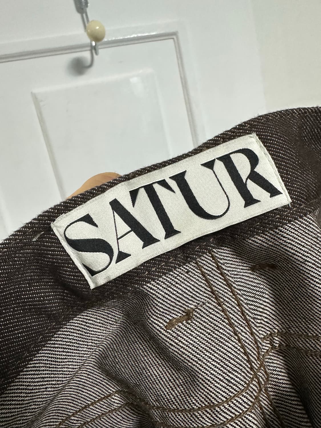 세터 브라운 데님 팬츠 상품이미지3