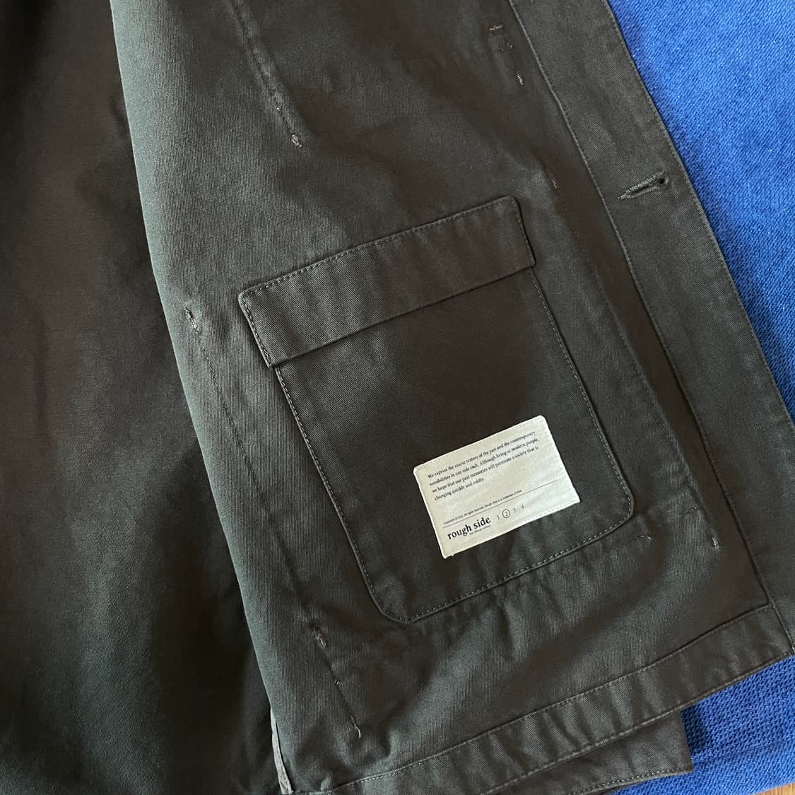 25 SS 러프사이드 컴포트 자켓 차콜 상품이미지5