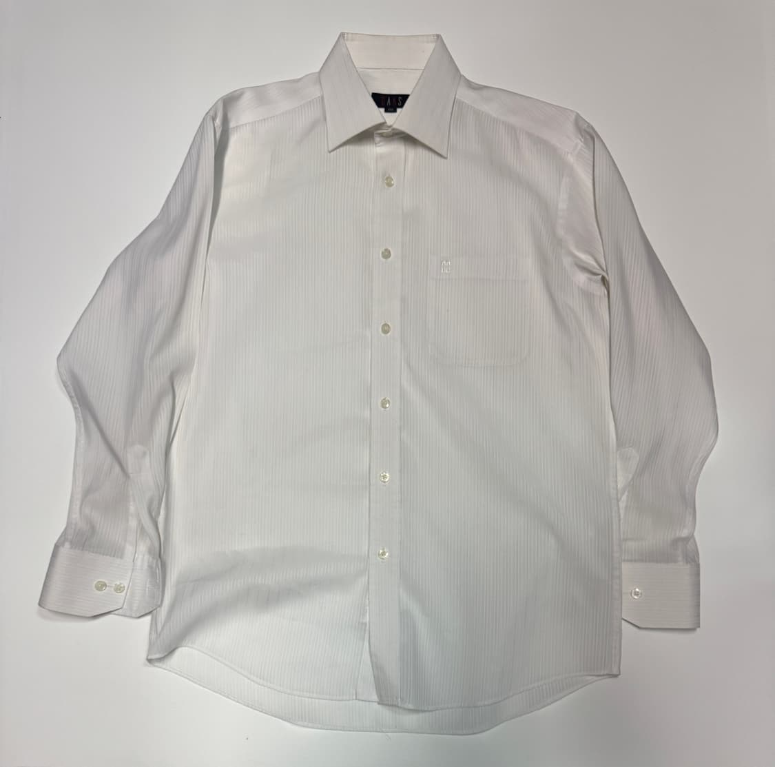 닥스 화이트 스트라이프 긴팔 정장 셔츠 L 상품이미지1