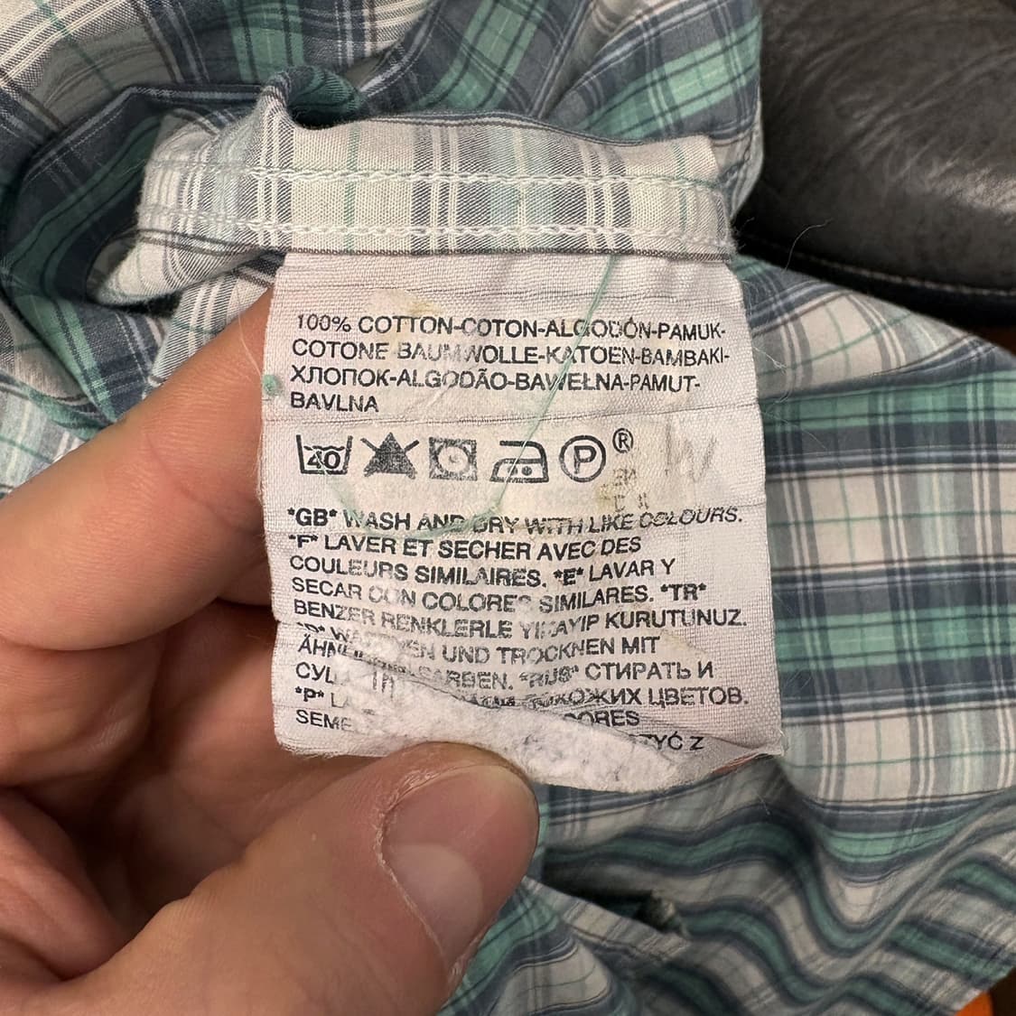 00s 리바이스 레트로 무드 플래드 체크 웨스턴셔츠 N597 상품이미지9