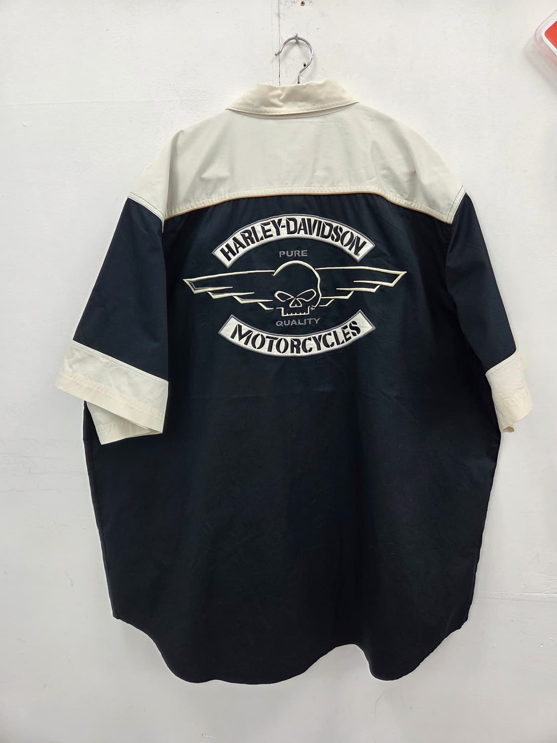3XL 할리데이비슨 반팔 셔츠 블랙/베이지 상품이미지1