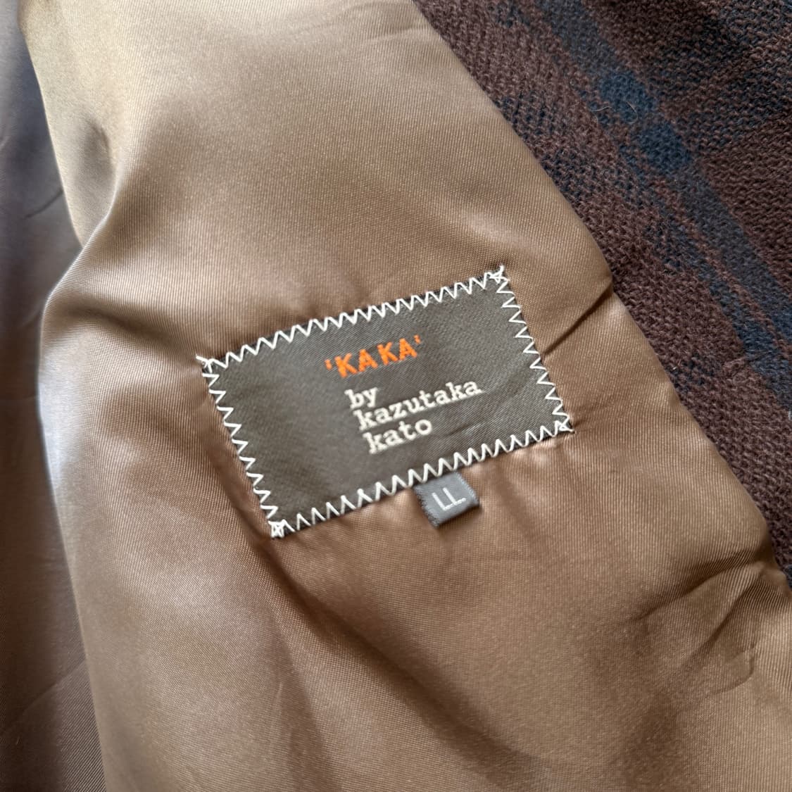 KAKA BY 카즈타카 카토 울혼방 코트 자켓 XL 상품이미지9