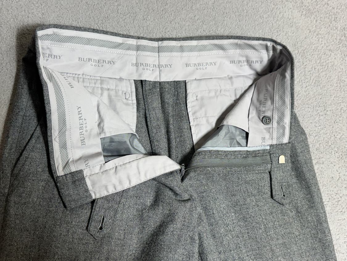 30-31 버버리 헤링본 체크 그레이 울팬츠 상품이미지6