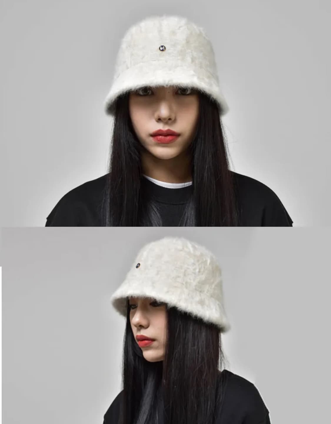 하이스쿨디스코 H 퍼 버킷햇 아이보리 상품이미지2