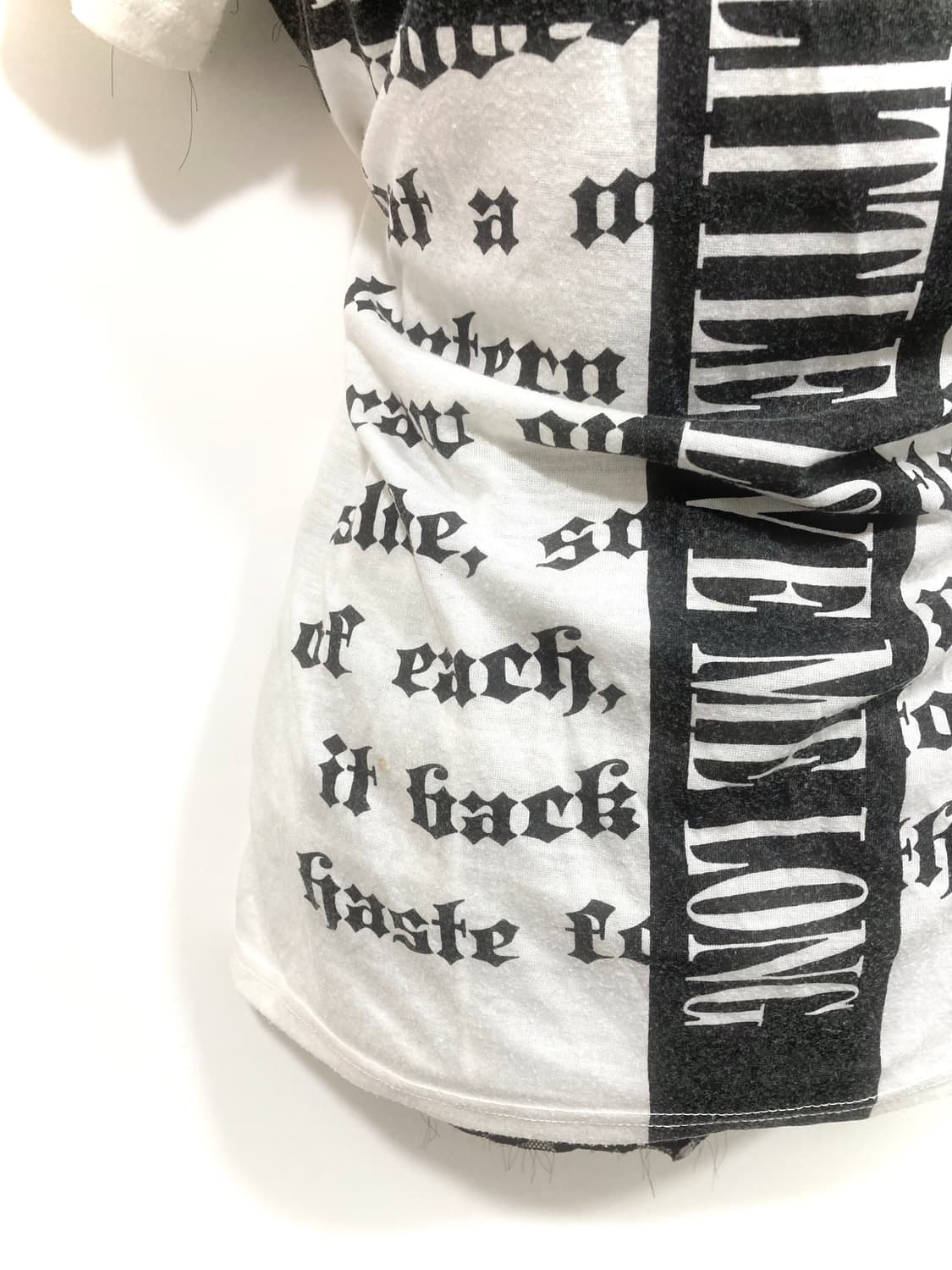 cross lettering crochet short sleeve 상품이미지5