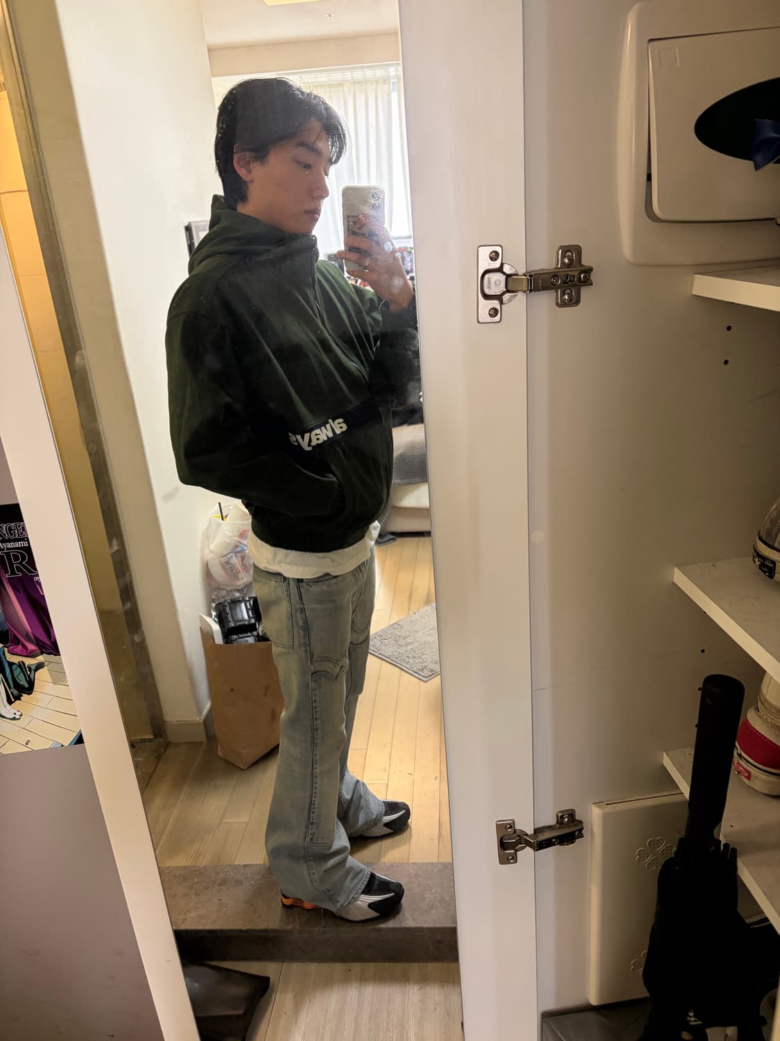 Always do what you should do 후드자켓 그린 상품이미지2