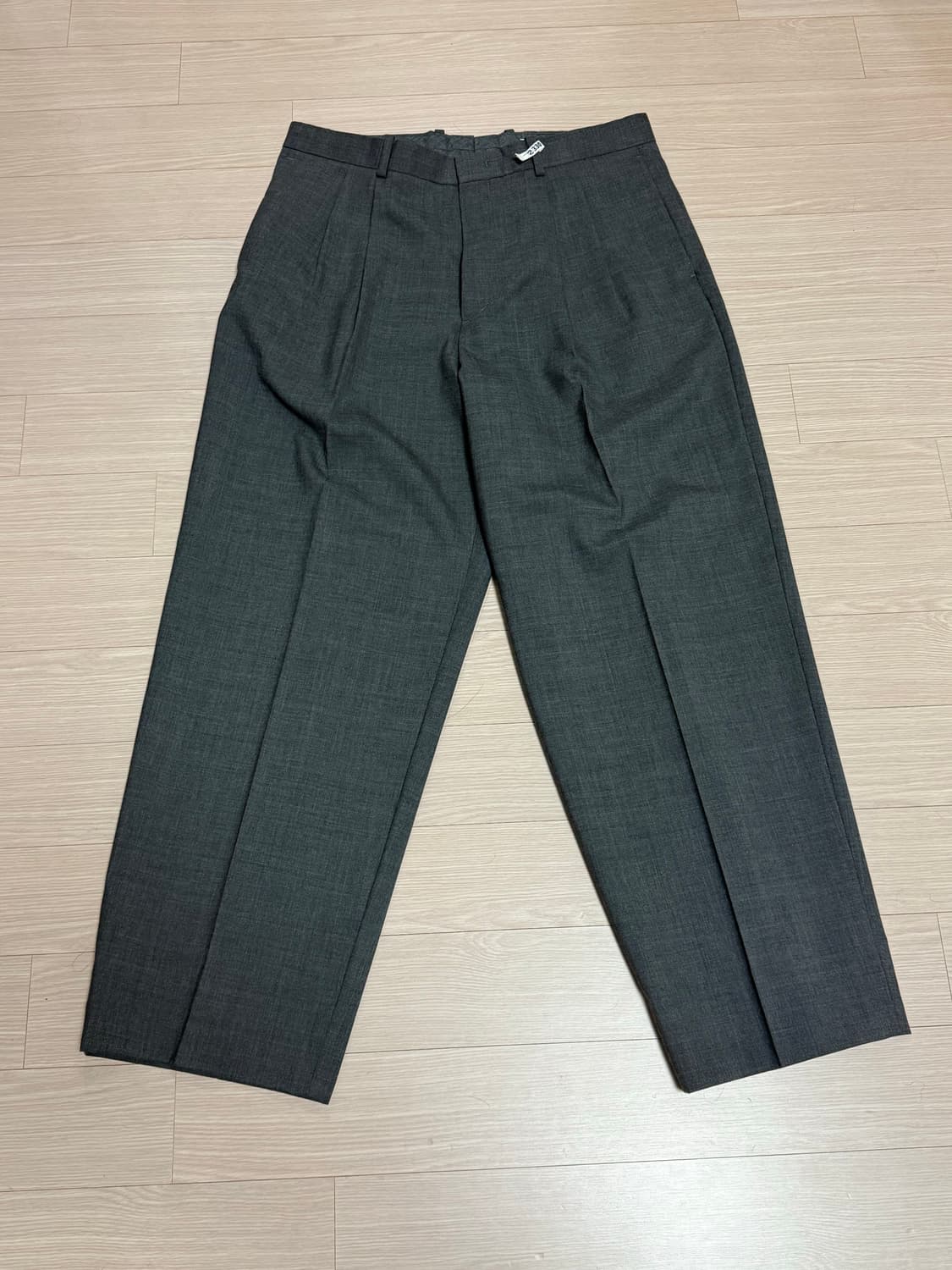 포터리 울 와이드 팬츠 그레이 3 상품이미지1