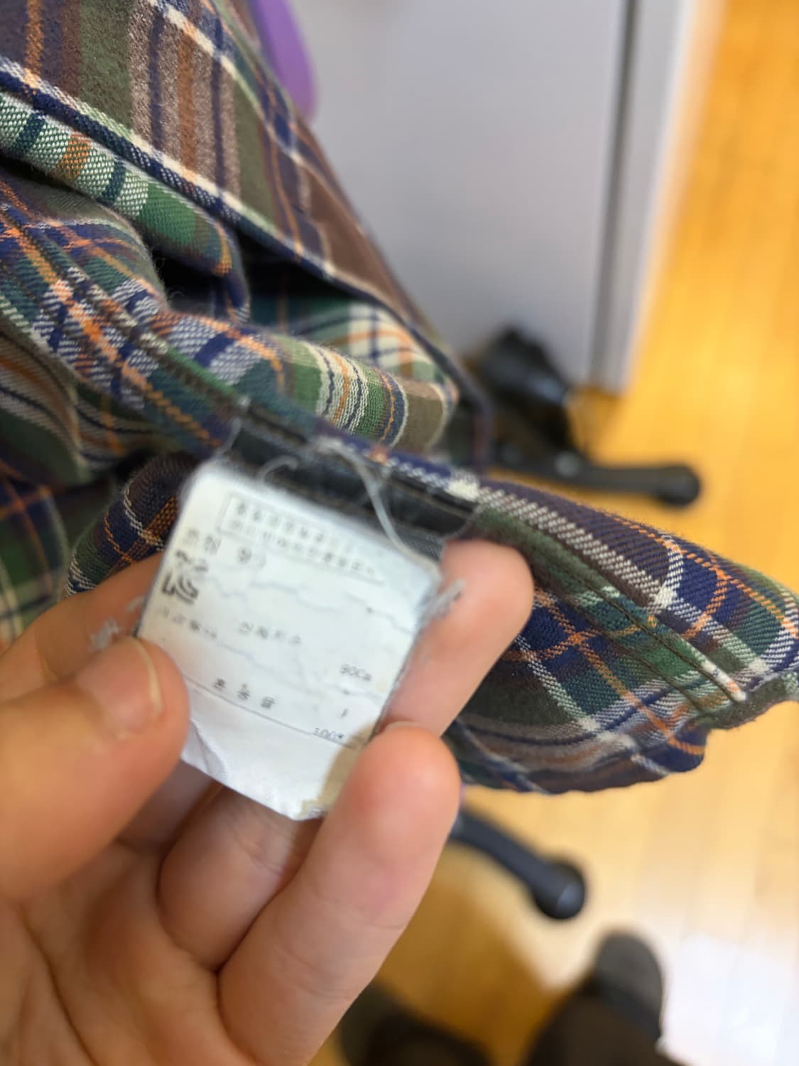 라프시몬스 x 스털링 루비 체크 셔츠 상품이미지3