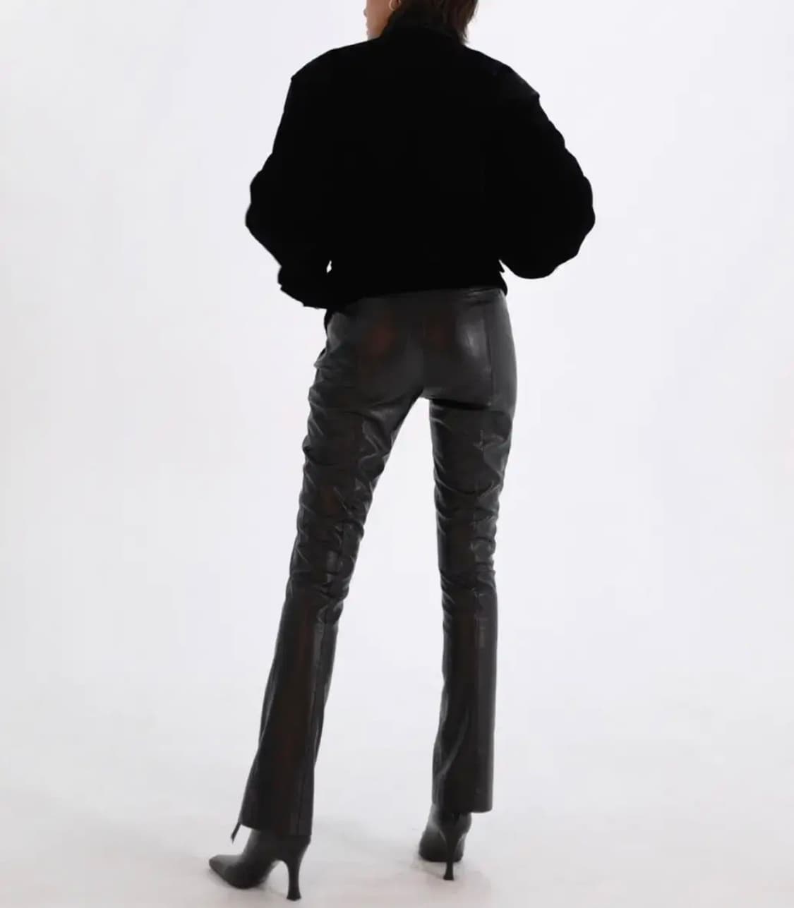 GRAUFEDER 코르셋 에코 레더 아일렛 팬츠 상품이미지4