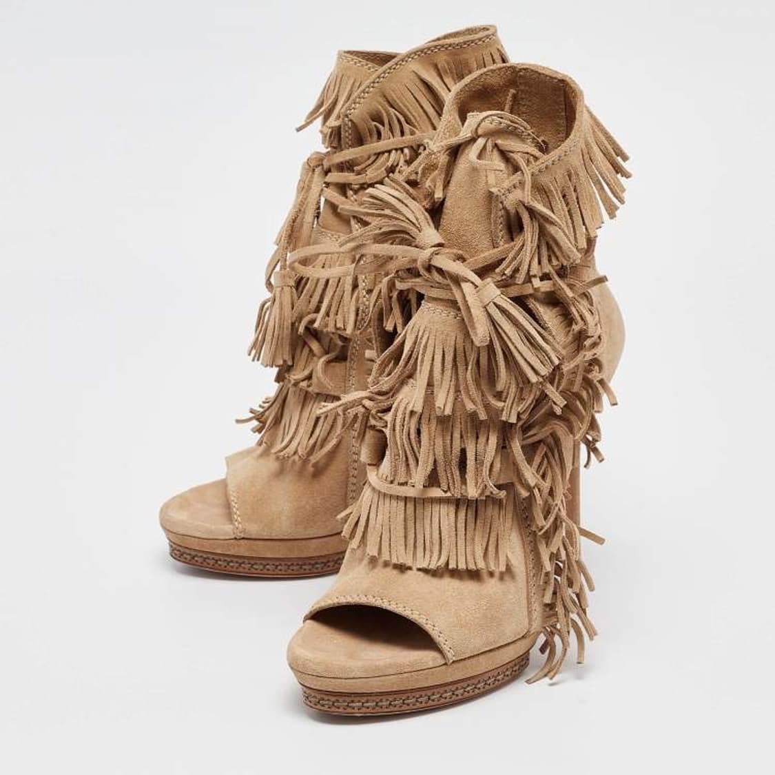 CASADEI 카사데이 y2k 프린지 모카힐 상품이미지1
