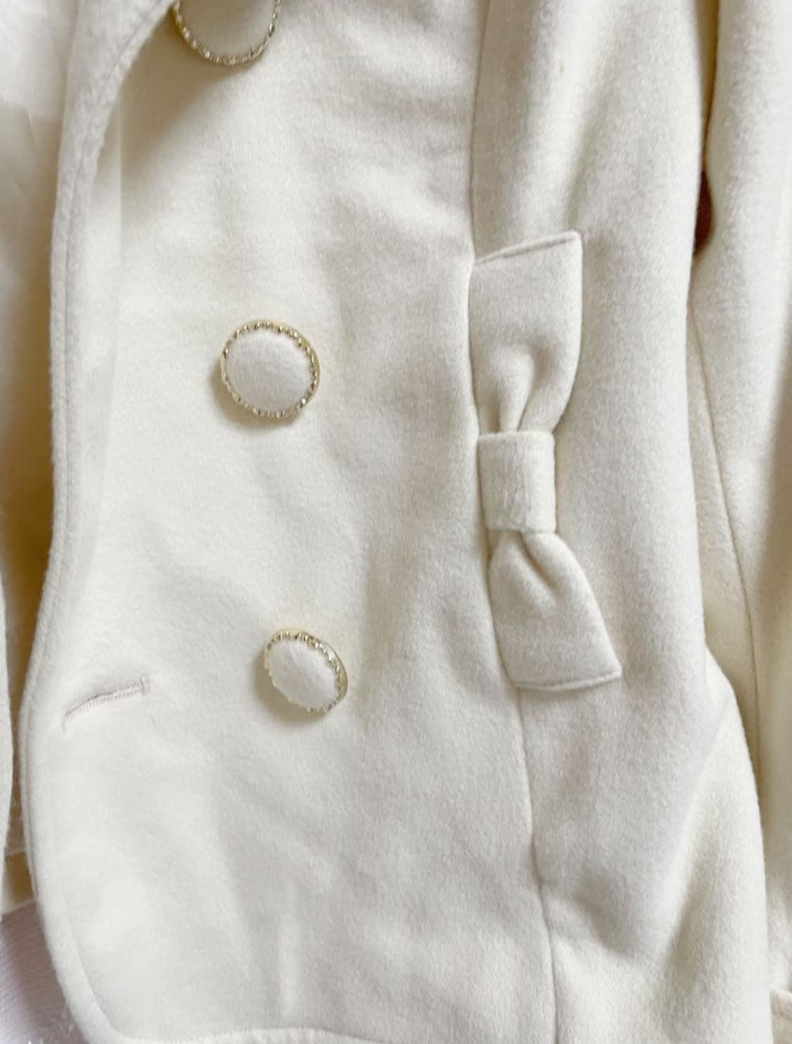 일브 리즈리사st 프라임패턴 리본 숏코트 자켓 상품이미지2