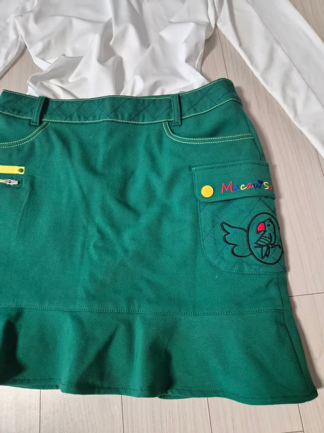 [Macaw Sports] 마코 스포츠 여성 골프 큐롯 스커트 (딥그린) 상품이미지4