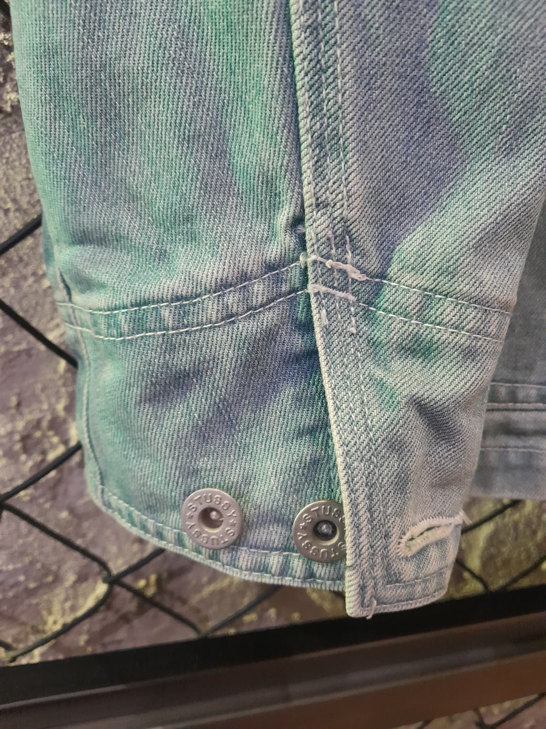 희귀수집 정품 STUSSY 올드스투시 00데님 아카이브자켓M  성조기패치 상품이미지6