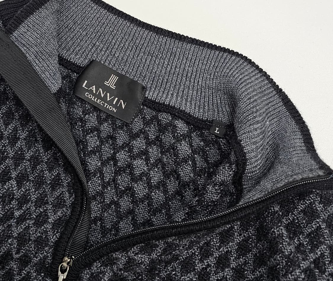 LANVIN 랑방 하프 집업 모 100% 니트 / 남 L
 상품이미지8