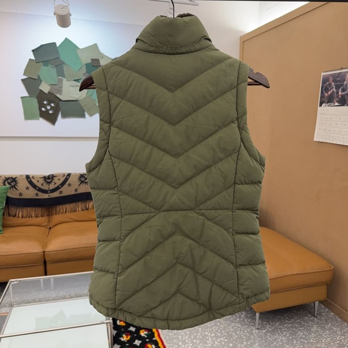 폴로 랄프로렌 빈티지 레트로 올리브카키 패딩조끼 XS C08369 상품이미지4