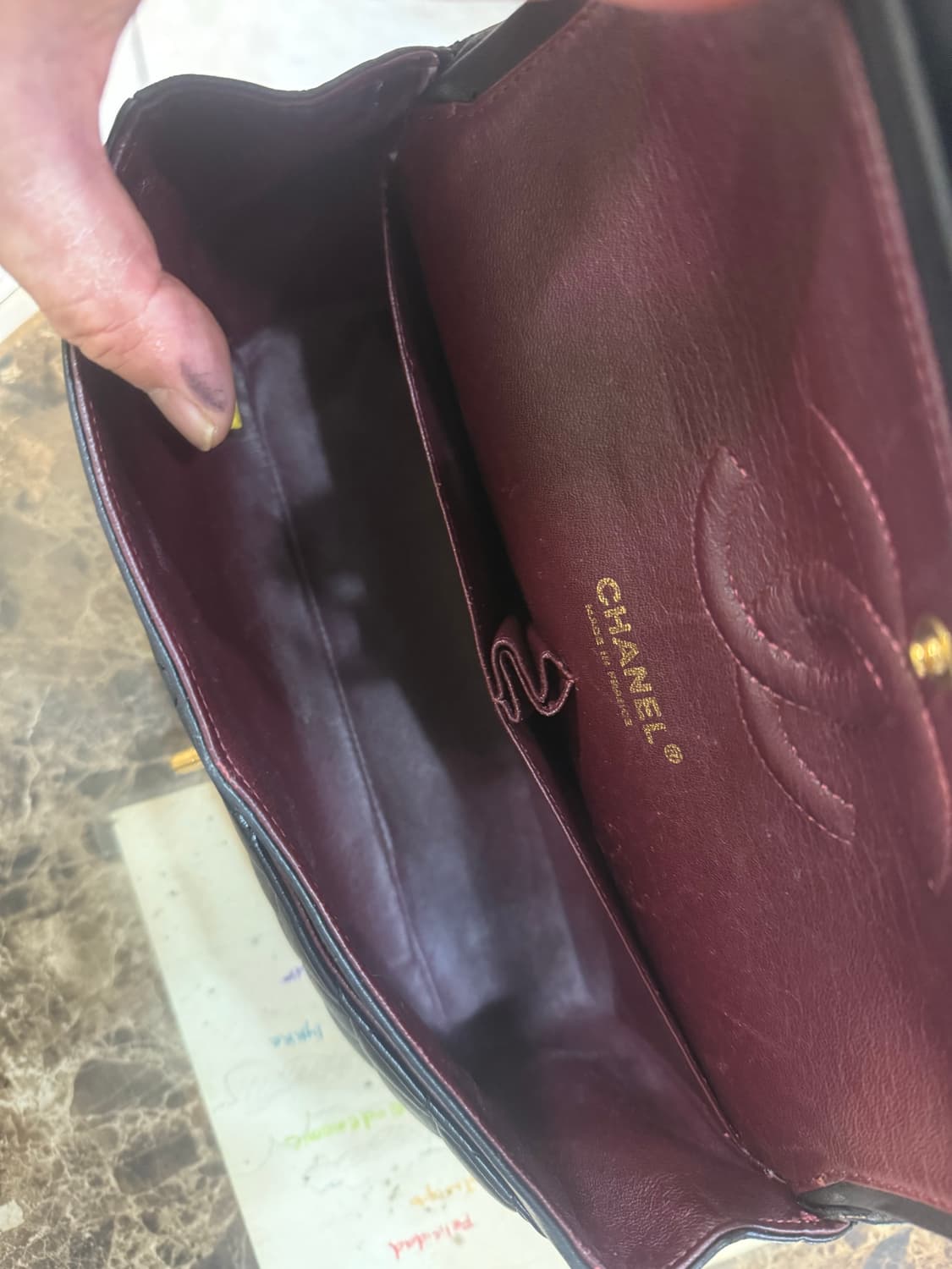 정품 샤넬 13번대 램스킨 클래식백 팝니다 상품이미지7