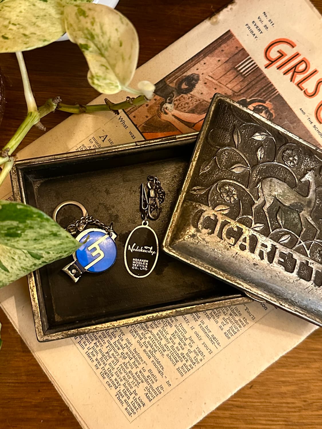 일본 빈티지 실버 시가렛 케이스 소품함  상품이미지8