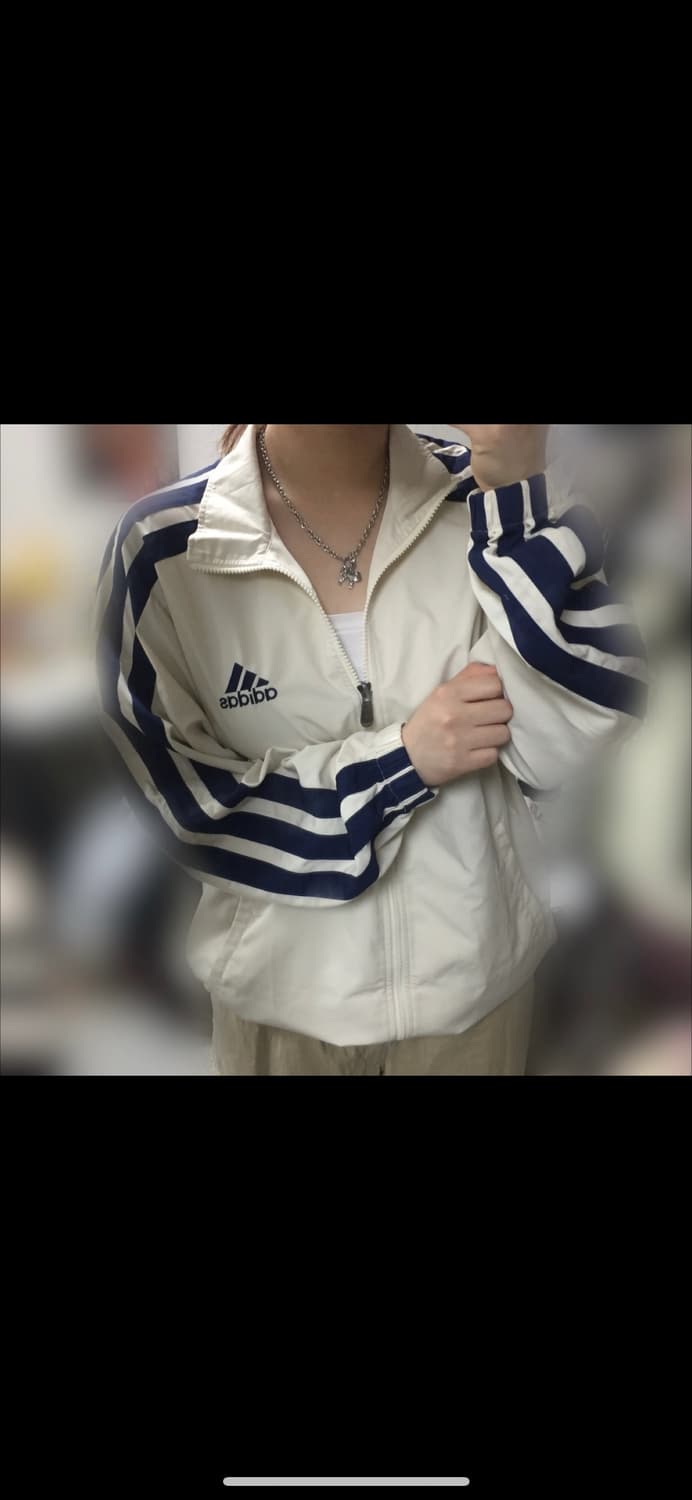 빈티지 아디다스 올드스쿨 크림 네이비 바막 셋업 / 스포티 상품이미지1