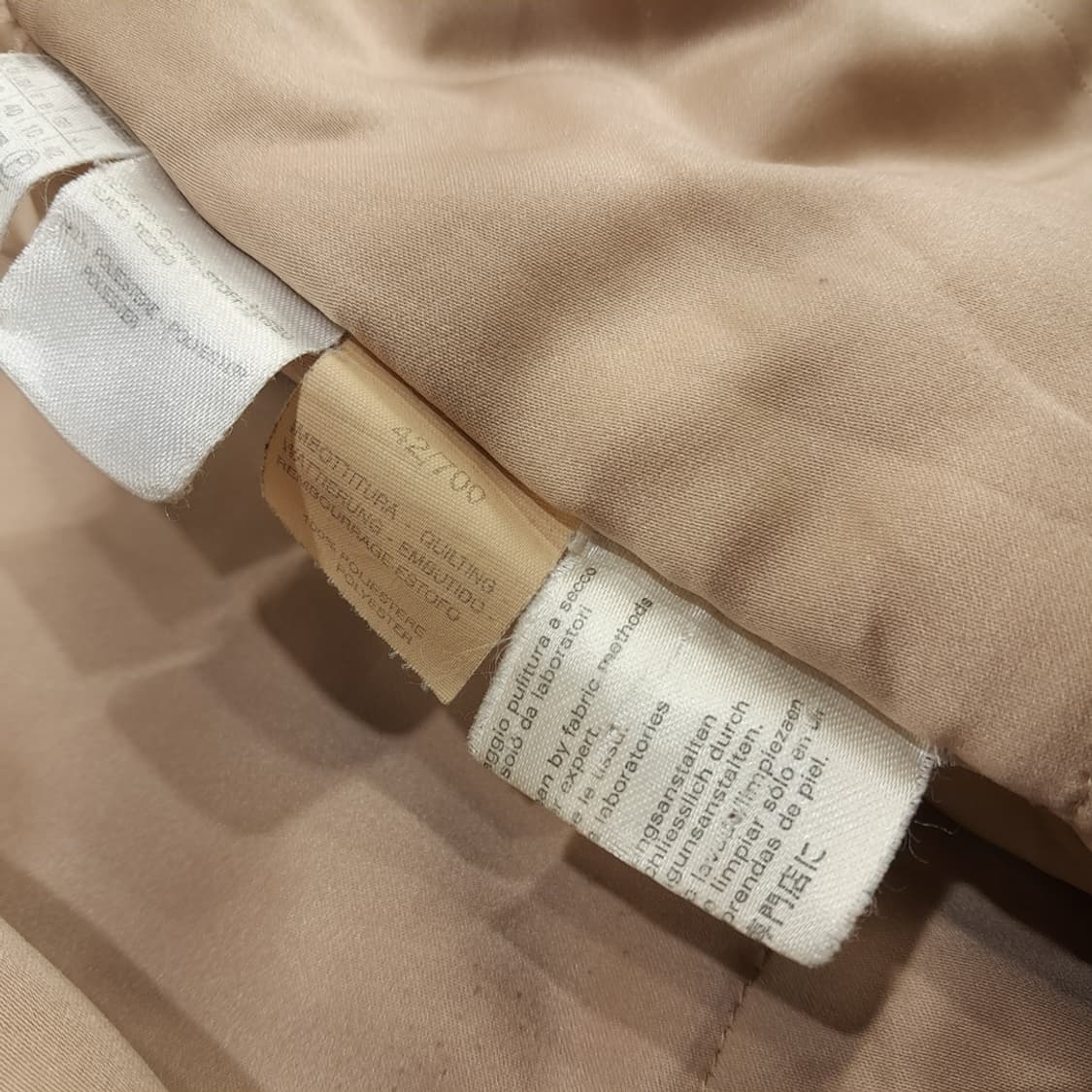 CN700W M 막스마라 베이지 이태리 밍크 카라 코트 상품이미지7