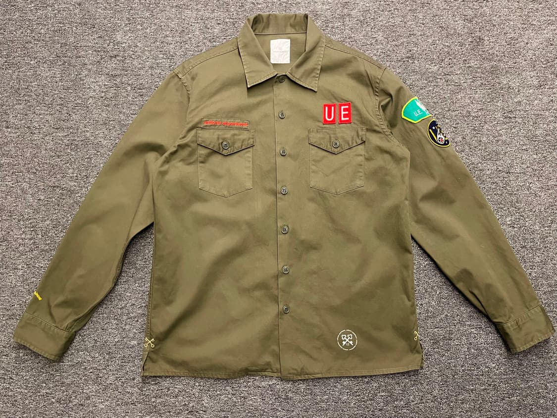 [100] 유니폼 엑스페리먼트 밀리터리 셔츠  상품이미지1