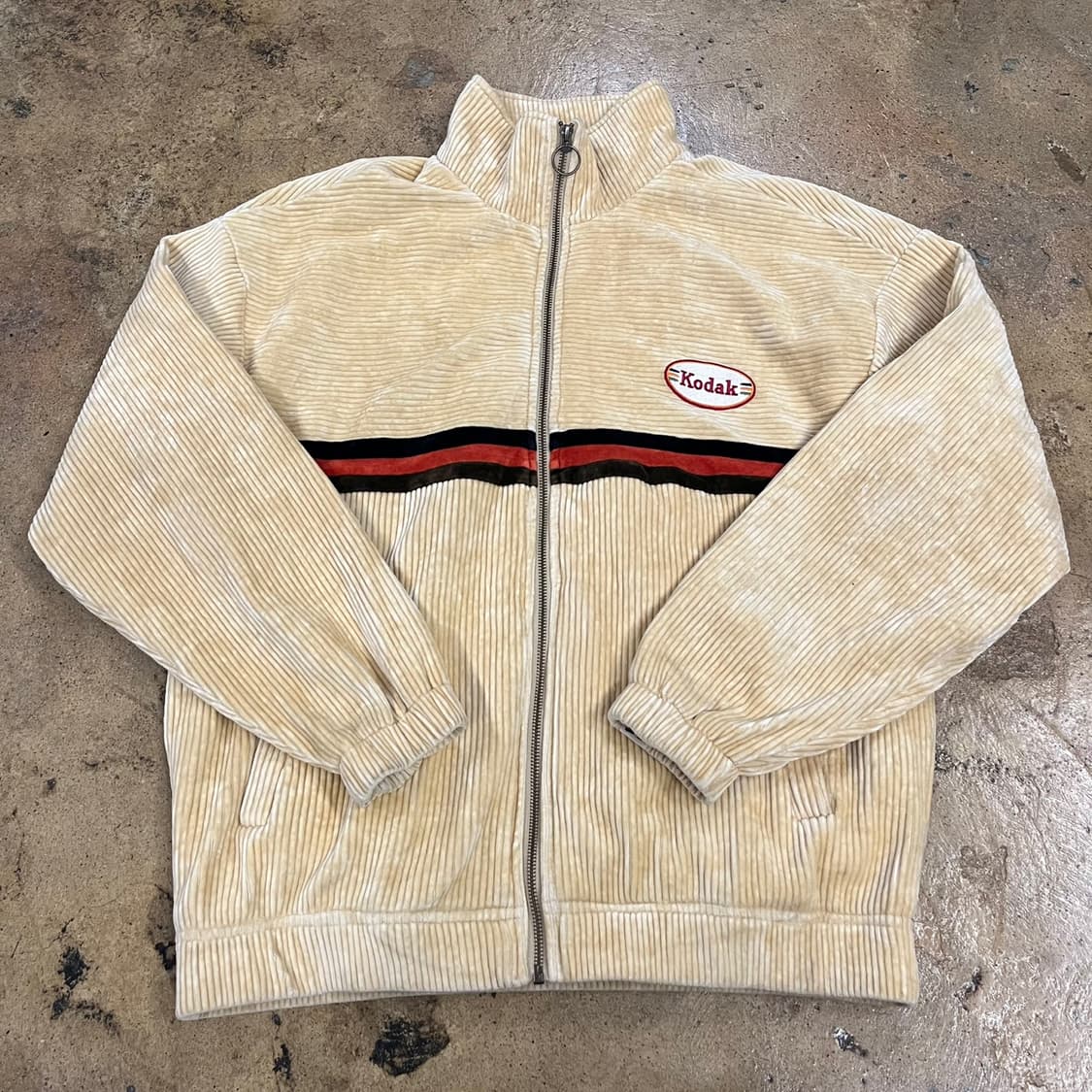 [정품/L] 코닥 코듀로이 짚업 자켓 아이보리 b10 상품이미지2