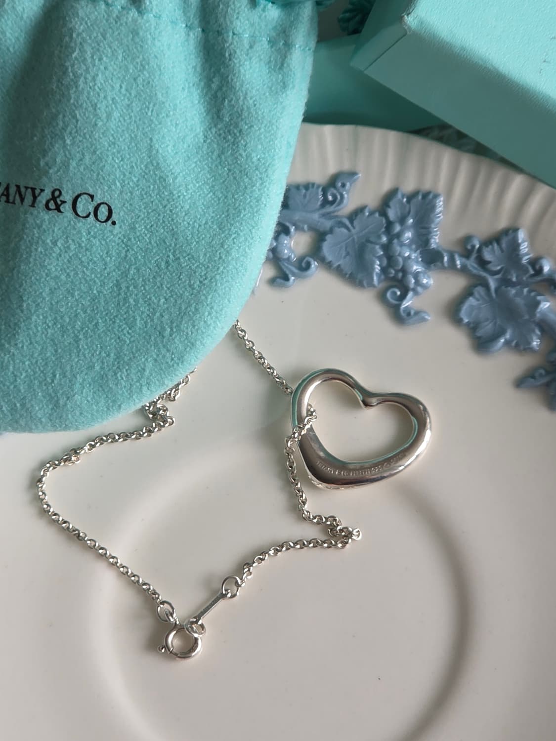 티파니앤코 엘사퍼레티 오픈하트 22mm 실버925 목걸이 상품이미지1