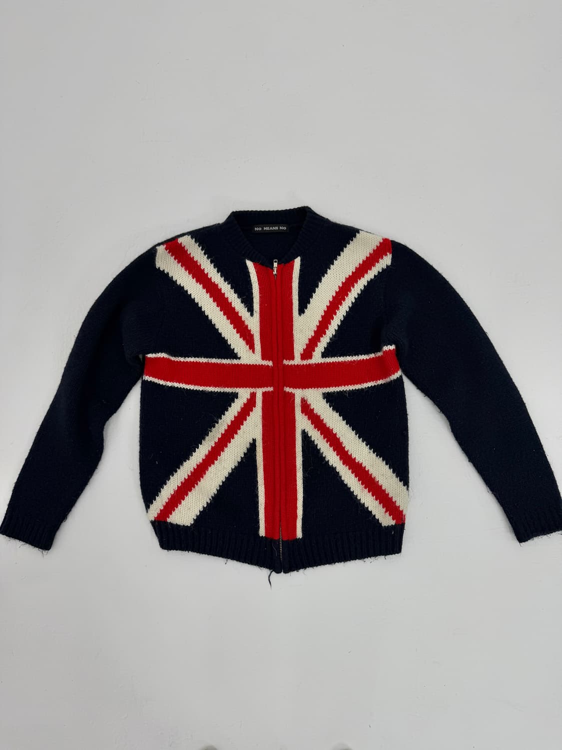 JP Vintage Union Jack 니트 집업 상품이미지3