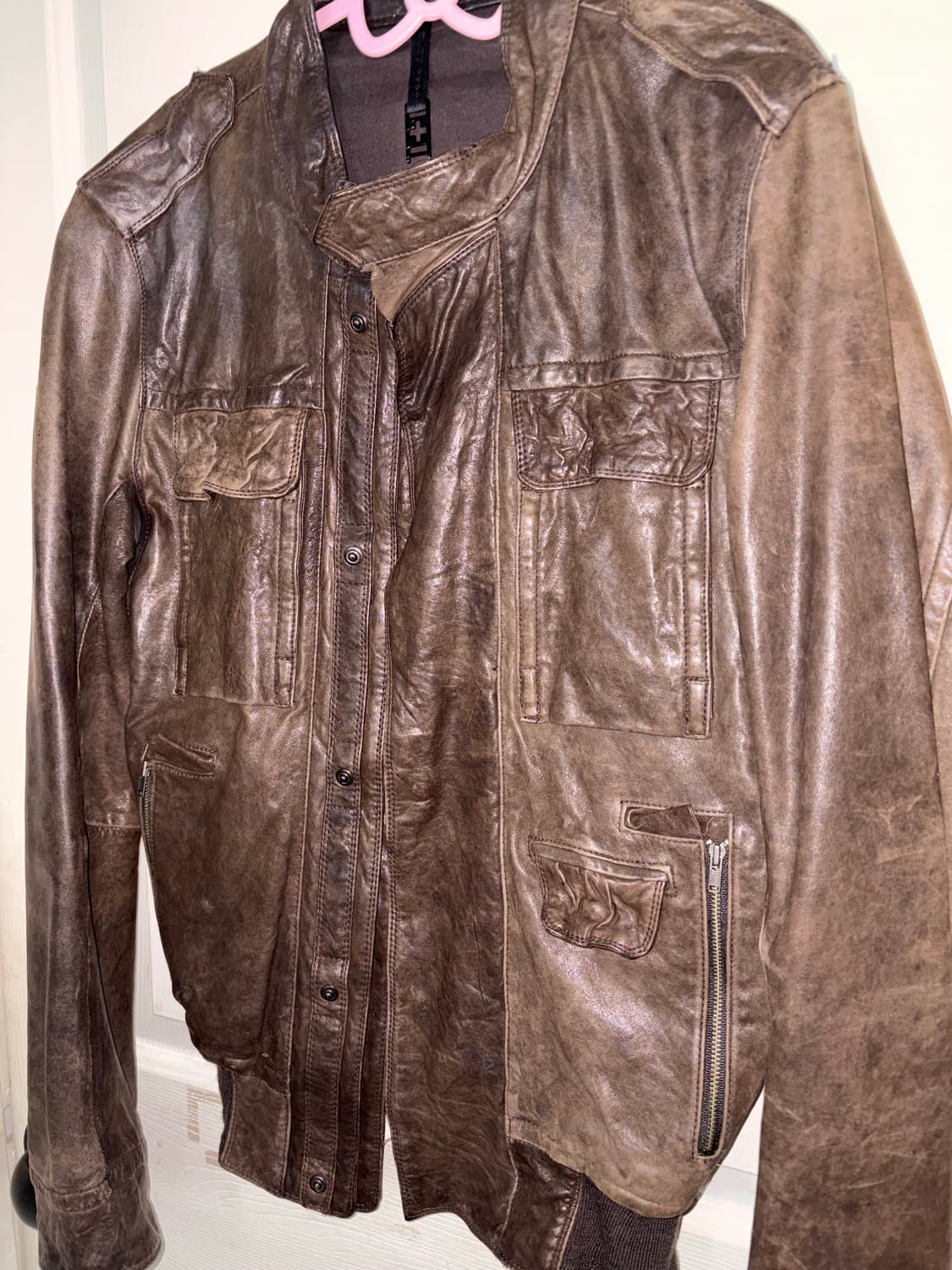 빈티지 가죽 자켓 상품이미지2