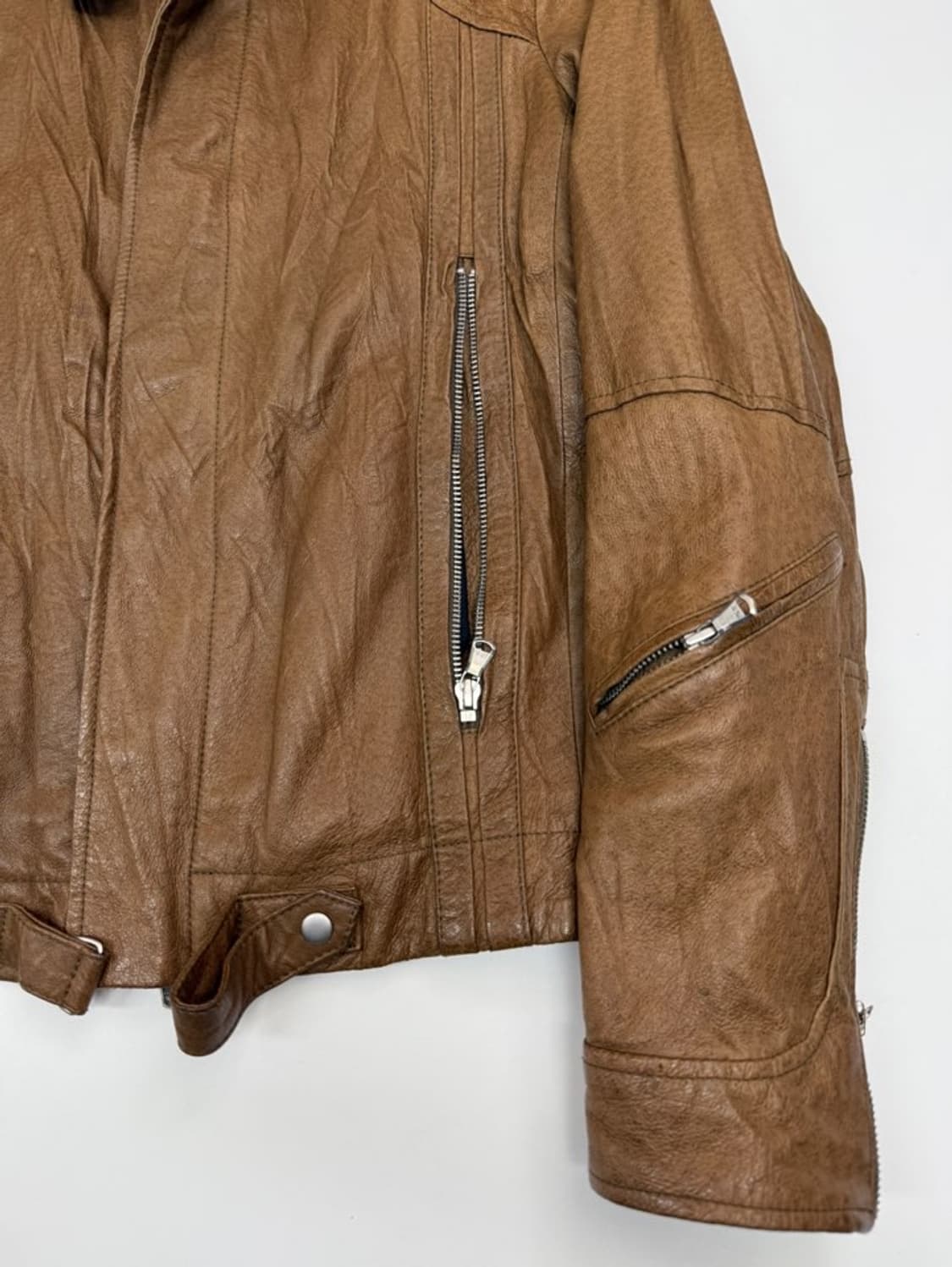 VTG PIG SKIN LEATHER JACKET 상품이미지4