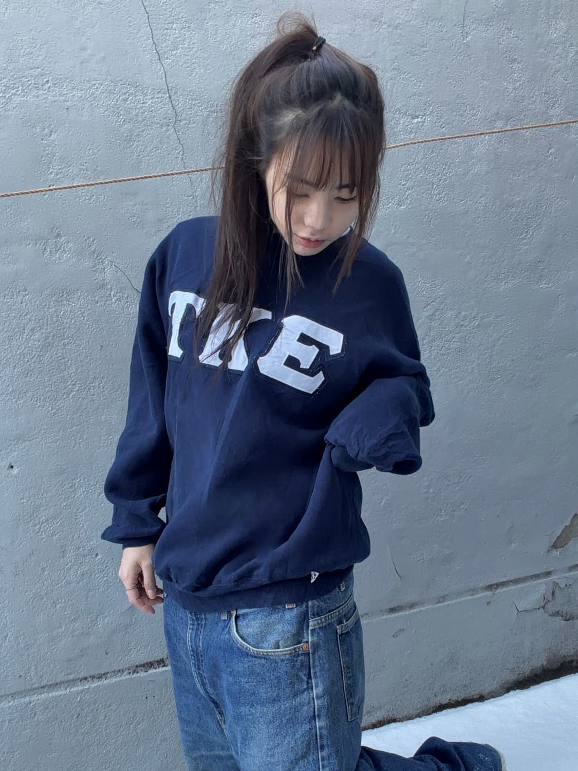 90s RUSSELL TKE U.S.A sweat t-shirt 상품이미지2