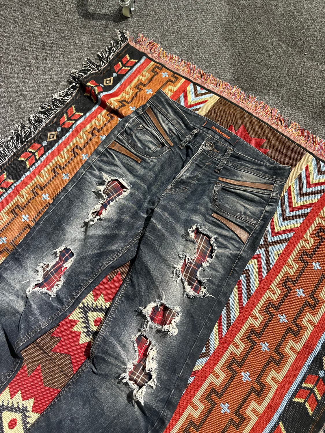 빈티지 자수 팬츠 상품이미지5