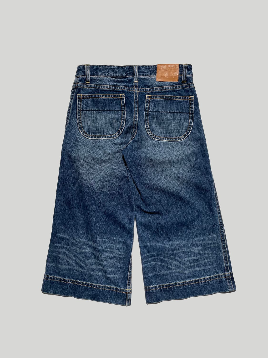 Washed Capri Denim Pants 상품이미지3