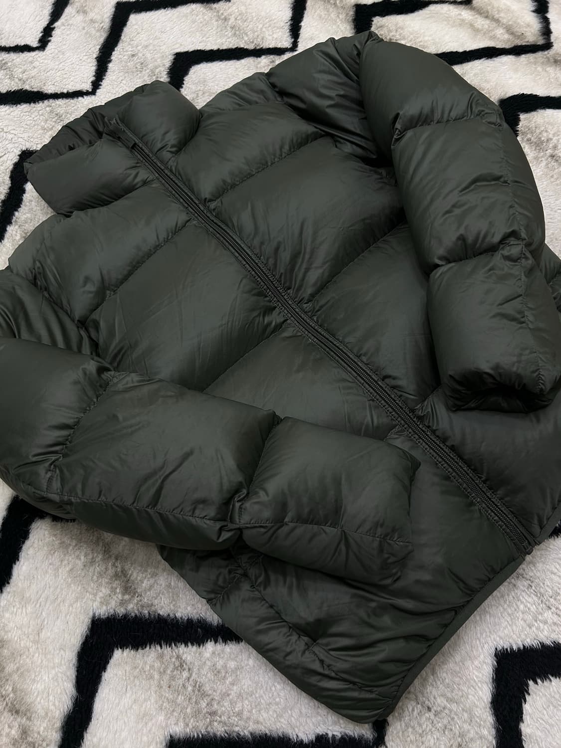 [M]유니클로 울트라 라이트 패딩/카키 상품이미지1