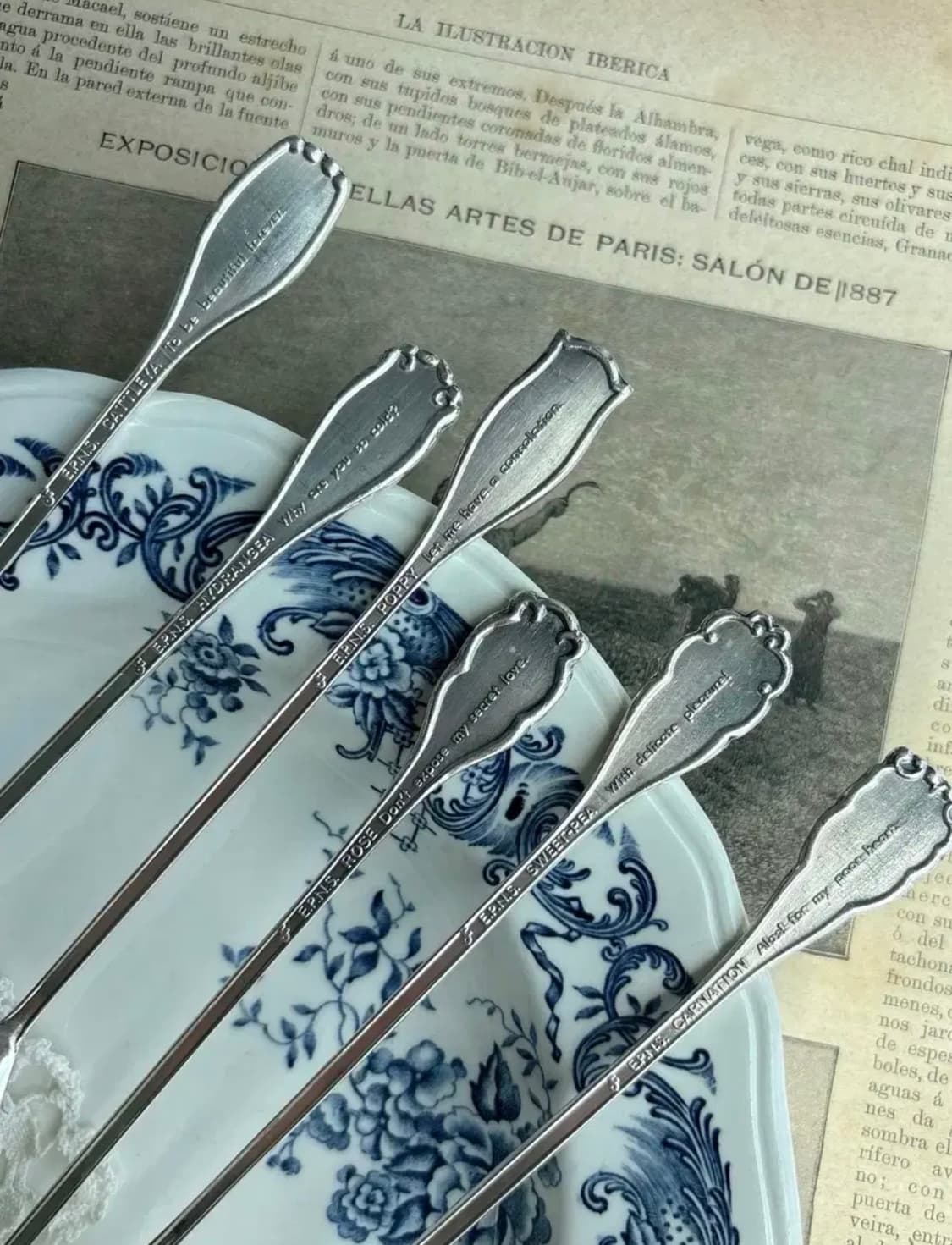 영국 빈티지 실버플레이트 머들러 롱스푼 상품이미지3