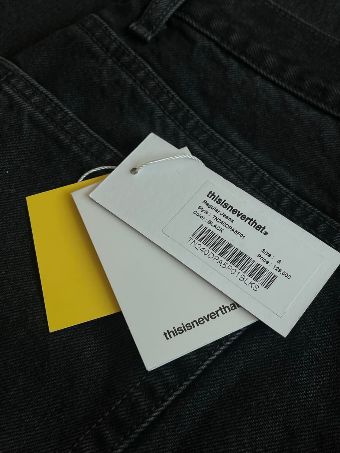 디스이스네버댓 레귤러 진 데님 블랙 Thisisneverthat 상품이미지8