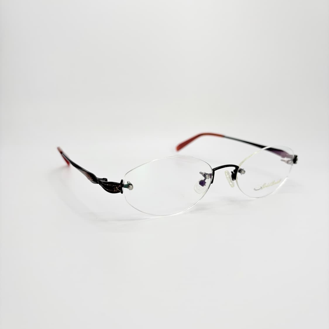 GOLD BEAR 블랙 오벌 무테 상품이미지2