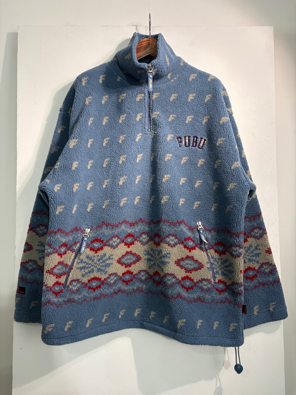 FUBU 후부 노르딕 패턴 플리스 후리스 105 상품이미지1