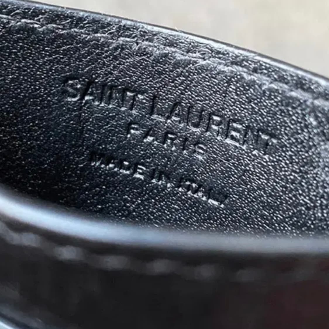 [정품]SAINT LAURENT 생로랑 로고프린팅 송아지가죽 카드지갑 상품이미지5