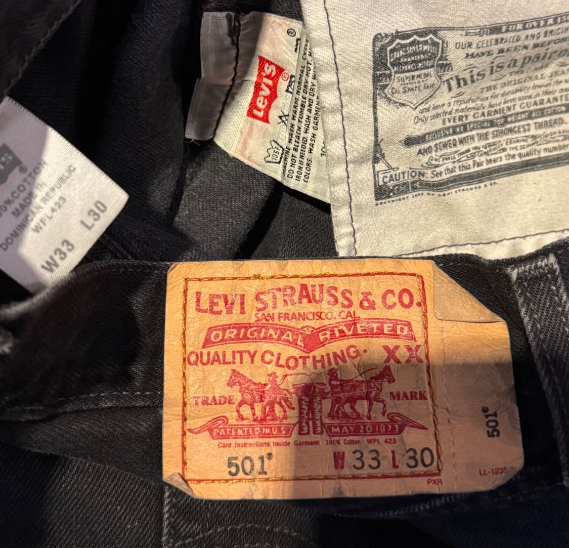 리바이스 00s 501블랙진 상품이미지6