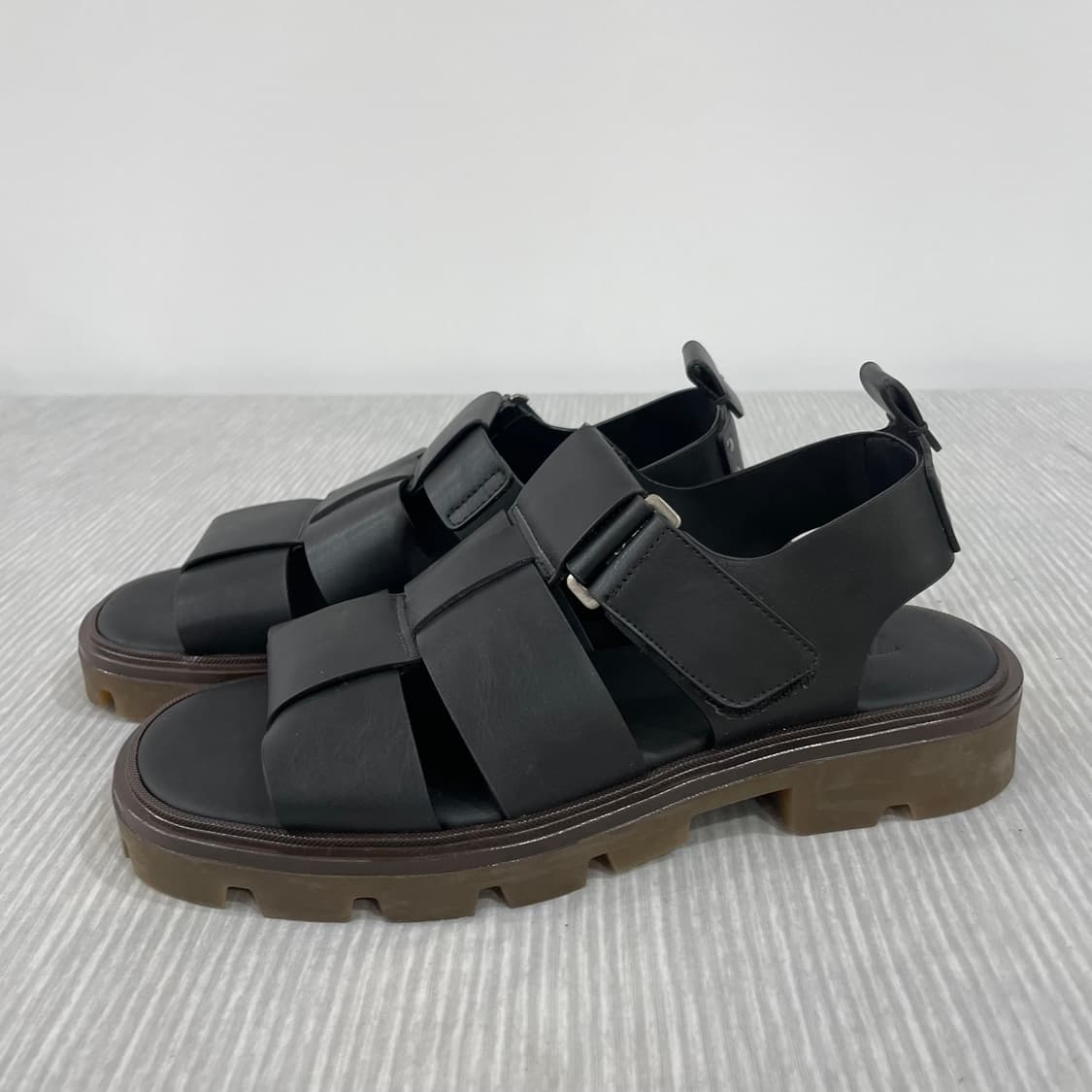 701-1)ZARA 자라 케이지 피셔맨 샌들 255mm 상품이미지3