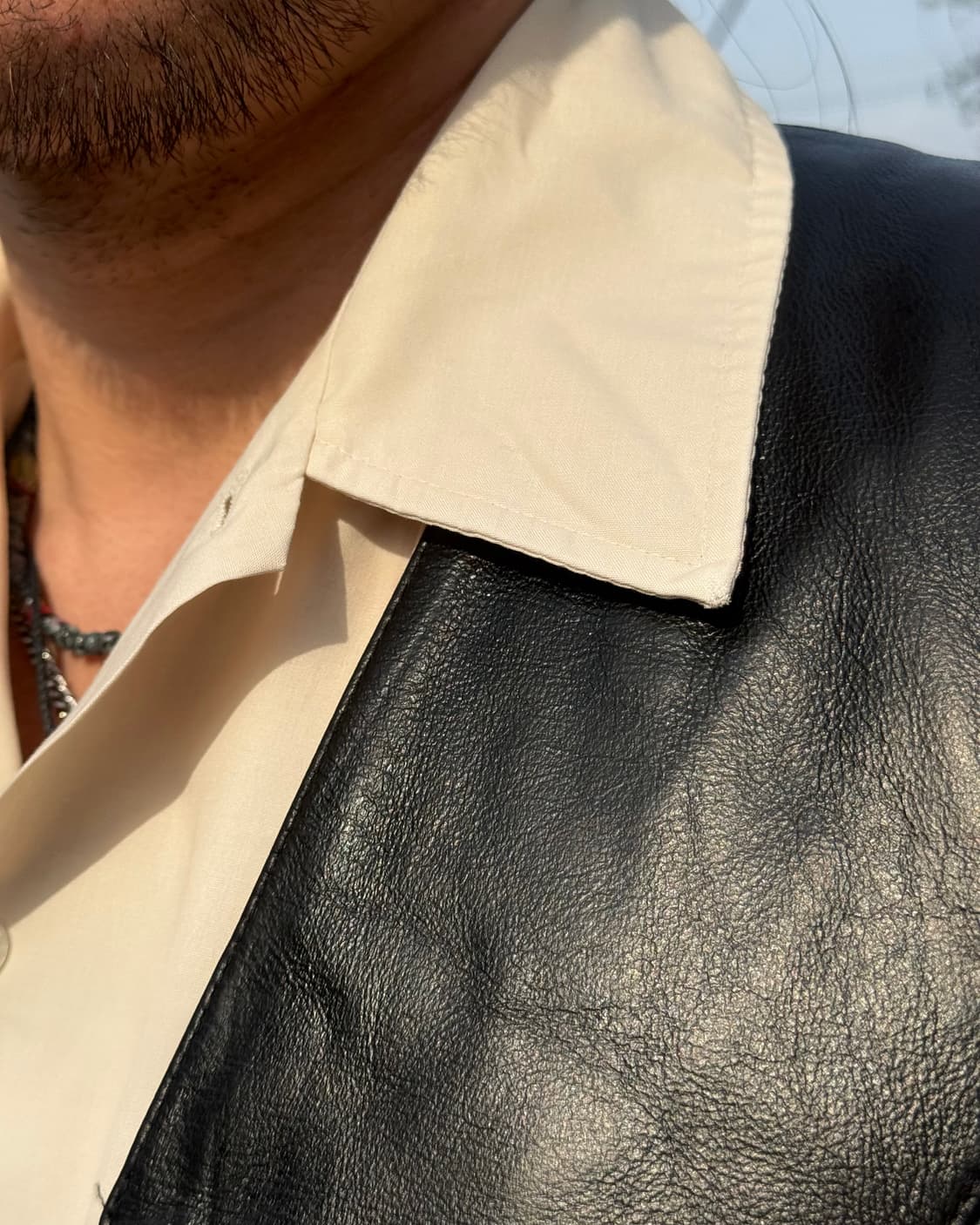 90-00‘s 아이웨이 카우하이드 베스트 XL 상품이미지10