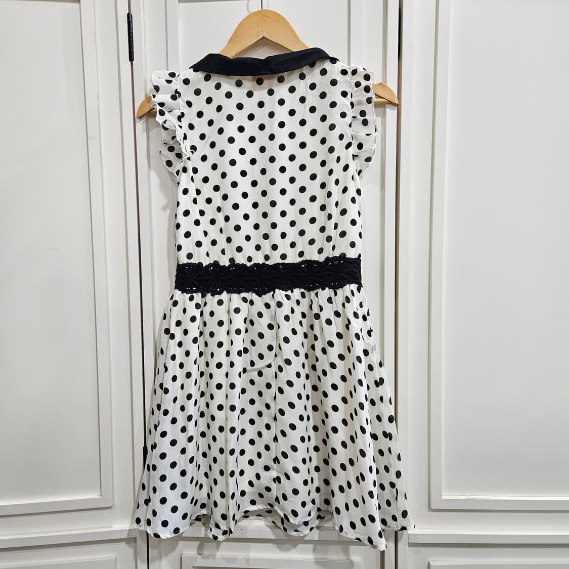 도트 빅카라 원피스 상품이미지5