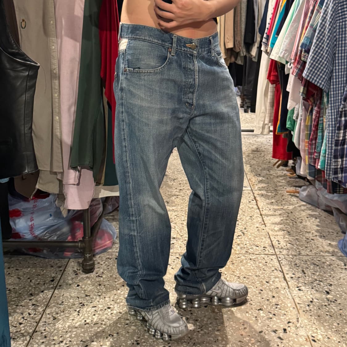 [미친핏] 80s 타미힐피거 distressed 데님 베기팬츠 상품이미지2