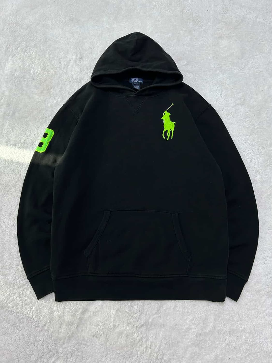 폴로 빅포니 블랙 후드 상품이미지5
