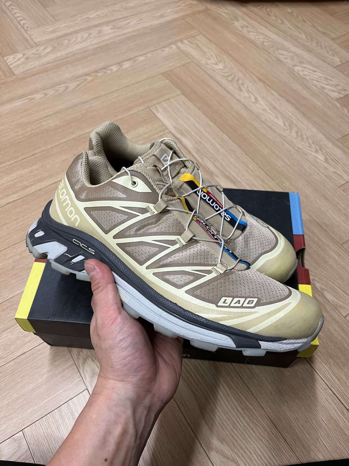 살로몬 xt-6 클리어 사파리 바닐라 아이스 280 상품이미지2