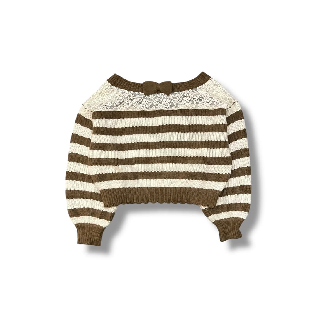  리즈리사 레이스 스트라이프 니트 y14214 상품이미지3