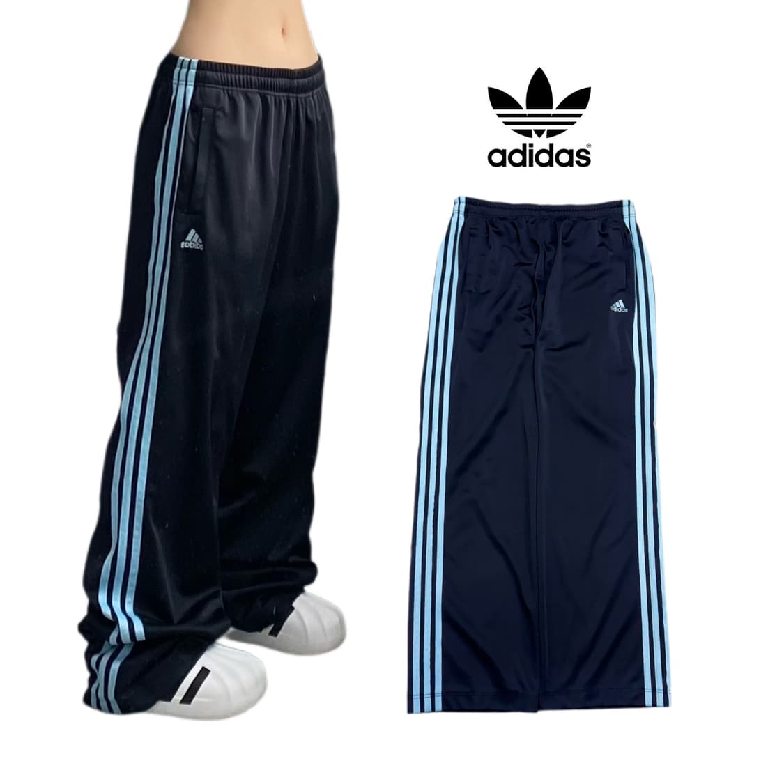 아디다스 00s 남하 삼선 와이드 올드스쿨 트랙팬츠 상품이미지1