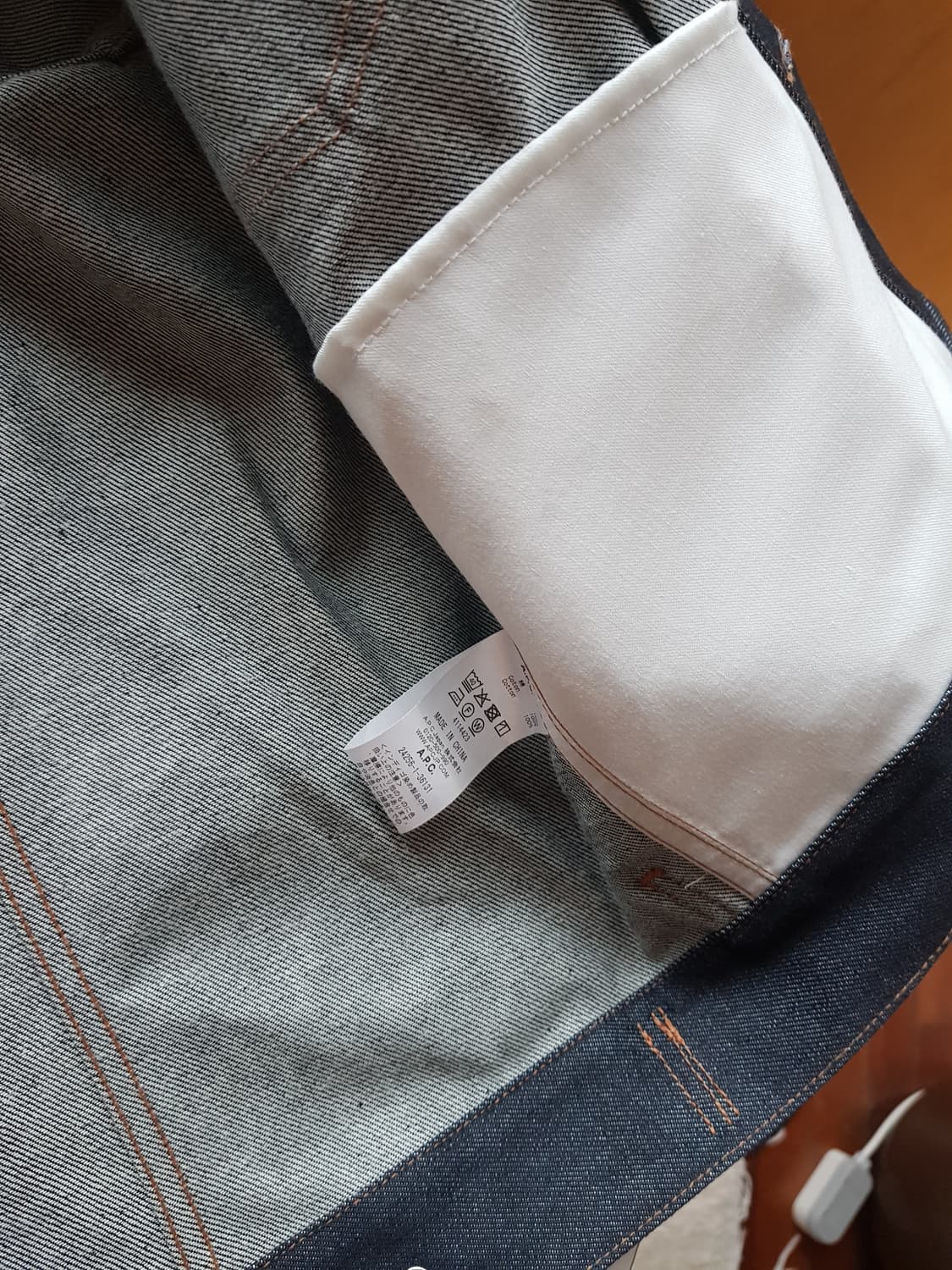 A.P.C 아페쎄 제팬 다크네이비 데님 자켓 상품이미지5