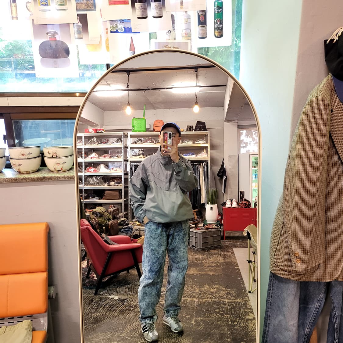 나이키 윈드러너 캔버스 자켓 스모크 그레이 (XL) 상품이미지2