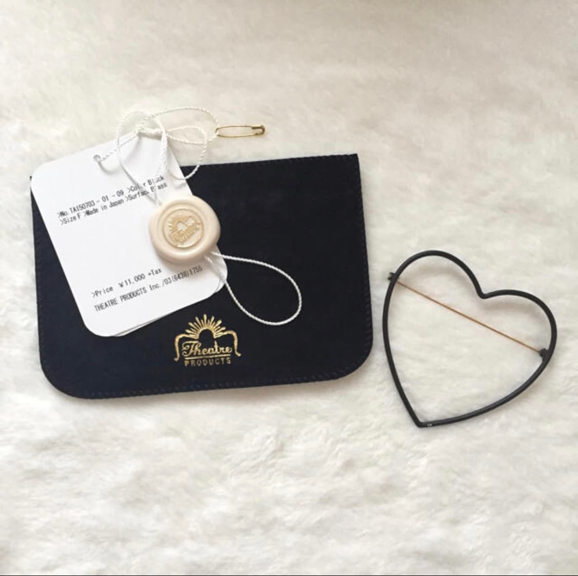 일본 THEATRE PRODUCTS 시어터 프로덕츠 하트 브로치 상품이미지1